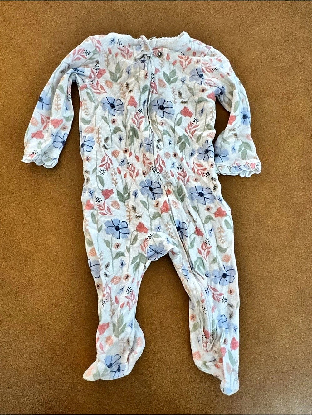 Carter's Baby Girl Floral Sleep & Play Footed Pajama, 3-6M